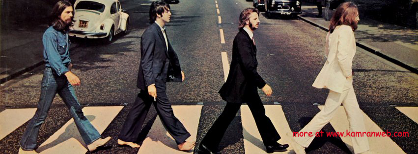 Celebrities Timeline Cover - The Beatles Abbey Road Cover 